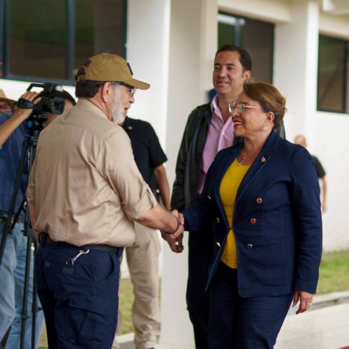 Visita de la presidenta a la Academia Militar de Honduras "General Francisco Morazán"